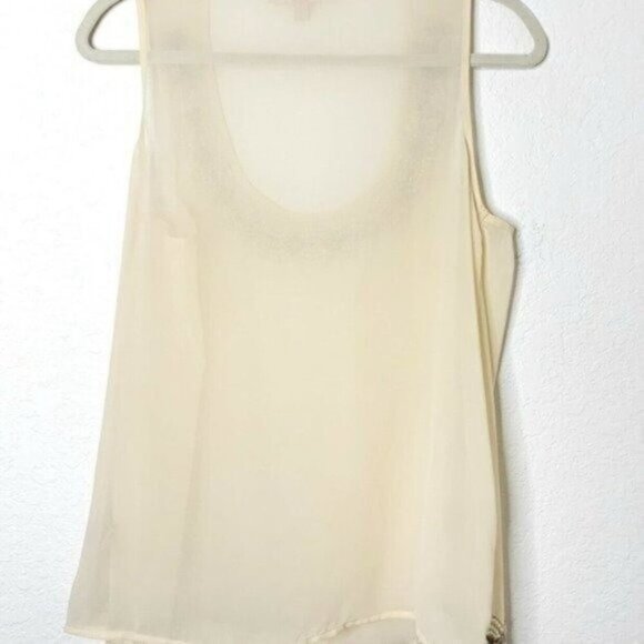 NWT Philosophy Pearl & Bead Embellished Cream Top - Picture 2 of 3